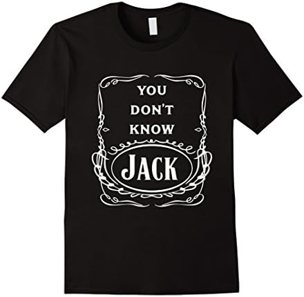 Mens "You Don't Know Jack" T-Shirt Medium Black