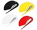 ALAZCO 4pc Efficient Package and Letter Opener Envelope Slitter For Desk Office Tool Shop Home and School 4 color (Black, Red, White, Yellow)