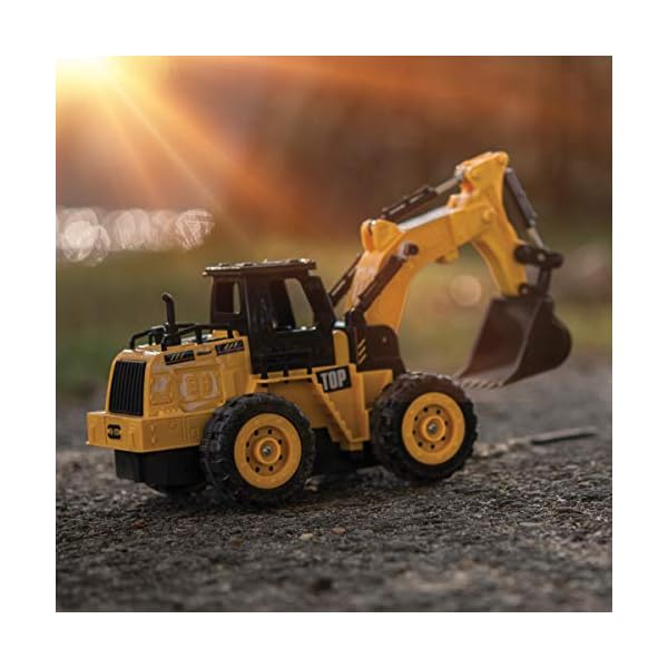 Top-Race-5-Channel-Fully-Functional-Remote-Control-Construction-Excavator-Truck-Kids-Size-Designed-for-Small-Hands Top Race 5 Channel excavator toy Fully Functional Remote Control Digger RC Tractor Remote Control Tractor Digger Toys…