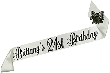 Personalized Any Age Birthday Party Sash