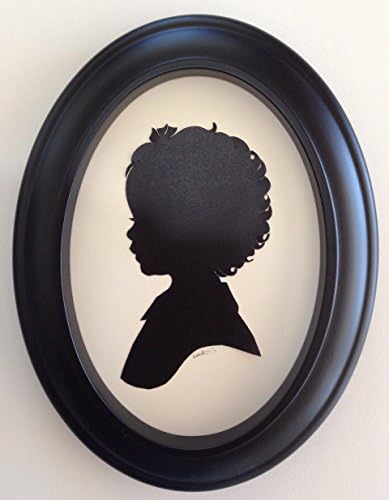 Hand Cut Framed Silhouette Portrait