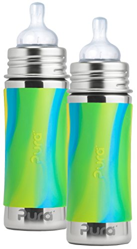 stainless steel baby bottle set