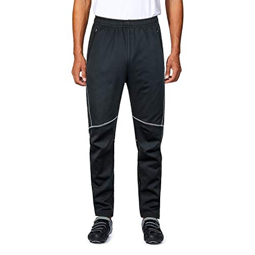 4ucycling Mens Windstopper Casual Outdoor and Multi Sporting Pants Fleeced