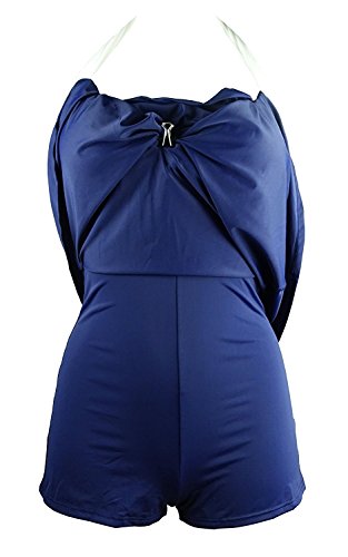CM-Kid Women's One Piece Swimsuit Pin Up Skirtini Cover Up Swimdress Tankini - Thumbnail 3