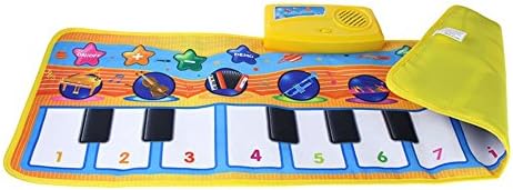 Philohewen Piano Mat, Musical Dance Mat Keyboard Playmat Electronic Music Playmat Carpet Blanket for Kids Toys for 3 6 Year
