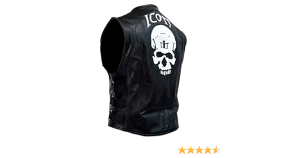 icon leather vest