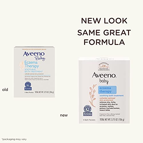 Aveeno Baby Eczema Therapy Soothing Baby Bath Treatment, Count