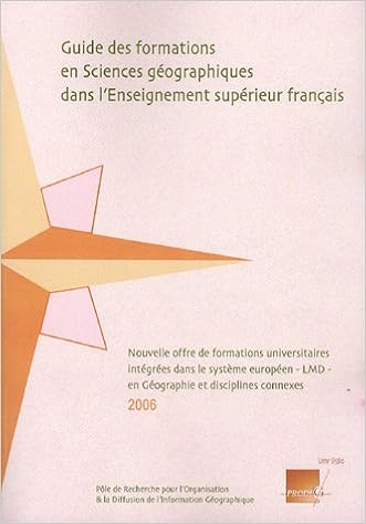 Guide Des Formations En Sciences Géographiques Dans L