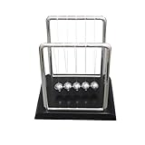 Geocero Physics Mechanics Science Toys - Newton's Cradle, Kinetic Art Asteroid, Perpetual Motion, Balance Balls Desk Toy Home Decoration, Home Office Desk Decoration (Newton's Cradle)