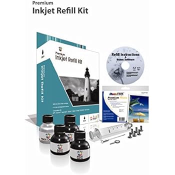 Hisaint 400 ml for HP Printer 920 XL 564 XL Cartridge Ink Refill Kit Color Black with Color