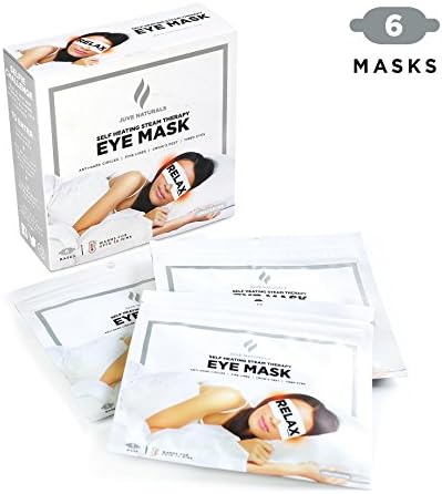 Unscented Steam Therapy Self-Heating Eye Mask, 6 Count