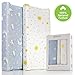 Changing Pad Cover Set with Waterproof Pad Liner Included - Premium Cotton Changing Table Pad Cover for Baby Boy and Girl- 2 Pack Super Soft Stretchy Diaper Changing Pad Covers-Light Blue and White