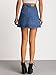 SheIn Women's Button Front Denim A-Line Short Skirt - A-Blue Medium