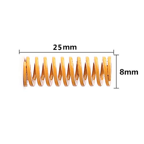 HICTOP 3D Printer Motherboard Accessories 0.31 in OD 0.78 in Length Compression Springs Light Load for Creality CR-10 10S S4 Ender 3 Heatbed Springs Bottom Connect Leveling - (Pack of 8)