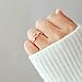 Yean Crystal Engagement Ring Jewelry Fashion Leaf Laurel Rose Gold Nail Ring for Women and Girls