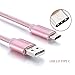Type C Cable, Swiftrans 6.6 Ft (2M) Braided Sync & Charging Cable with Reversible Connector for New Macbook 12 inch, ChromeBook Pixel, Nexus 5X, Nexus 6P, Nokia N1 Tablet, OnePlus 2 (Rose gold)