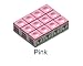 SILVER CUP Billiard CHALK - ONE DOZEN (Pink)