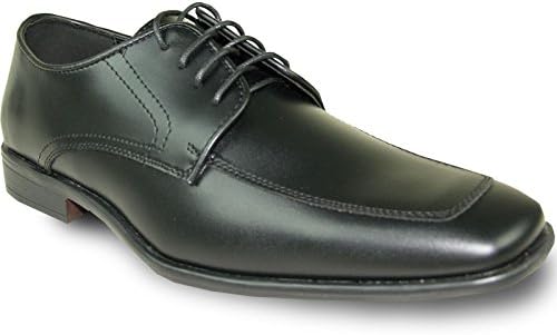 ALLURE MEN Dress Shoe AL01 Fashion Tuxedo for Wedding, Prom and Formal Events with Wrinkle Free Material Black 9.5W