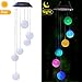 Lainin Solar Wind Spinner Color Changing Glowing Ball Wind Chime Light Mobile for Home Outdoor Garden, Mother's Day