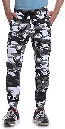 Men's Chino Jogger Pants Casual Camo Twill Jogging Trouser