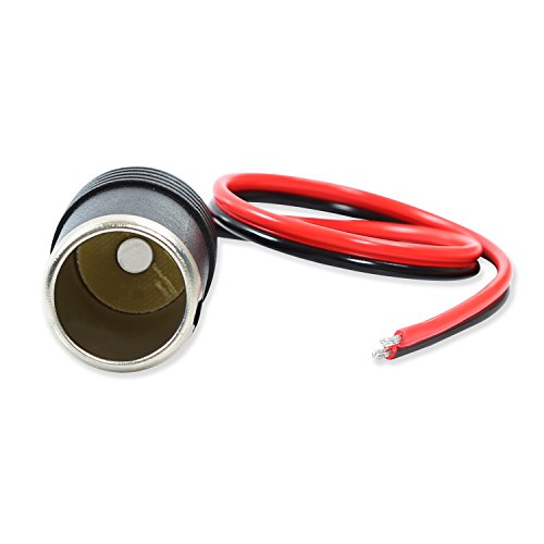 Electop Car Charger Power Cigarette Lighter Female Socket Cable Plug Adapter - Thumbnail 4
