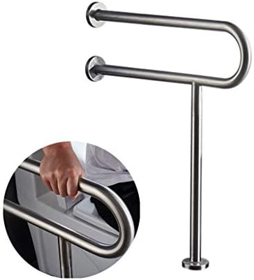 "WSQ-Bathroom handrails" Wall-mounted Safety Grab Bar for Bathroom and Shower, Safety Balance Support Handrail, Shower Non-slip Armrest for Old Man, Children, Disabled, Pregnant Women, Color：Silver by