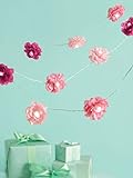 Martha Stewart Crafts Garland, Pink Lighted Camellia
