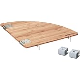 Snow Peak IGT Bamboo L Corner Insert, Laminated Bamboo, 1.7in x 1.7in | Designed in Japan, Laminated Bamboo Corner Extension Compatible with Snow Peak Iron Grill Table System