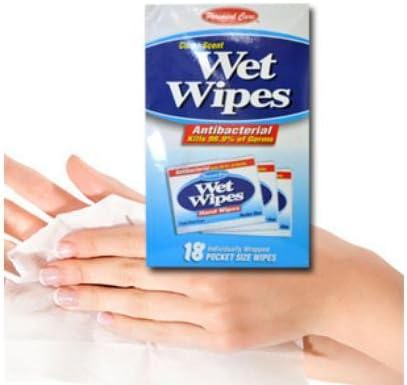 Flushable Wipes Single Wipes, Antibacterial Hand Sanitizing wipes, Pocket, Travel wipes