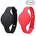 Misfit Shine 2 Wristband By Allrun, 2pcs Replacement Wrist Band Strap For Misfit Shine 2 (No tracker, Replacement Bands Only) (Black&Red)