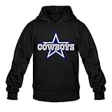 Rebecca Geek Dallas Cowboy Men's Long Sleeve Hooded Sweatshirt Black