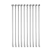 10 Pack Stainless Steel Coffee Beverage Stirrers Stir Cocktail Drink Swizzle Stick with Small Rectangular Paddles