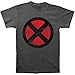 Marvel Comics X-Men Logo Men's T-Shirt Charcoal