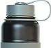 Thermo Tank Insulated Stainless Steel Water Bottle - Ice Cold 36 Hours! Vacuum + Copper Technology - SS Inner Lid, Silicone Grip - 40 Ounce (Black + Grey, 40oz)