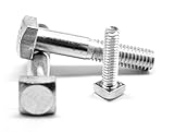 3410x12 Square Head Machine Bolt UNC Steel Plain Finish Pack of 40 Ships FREE in USA