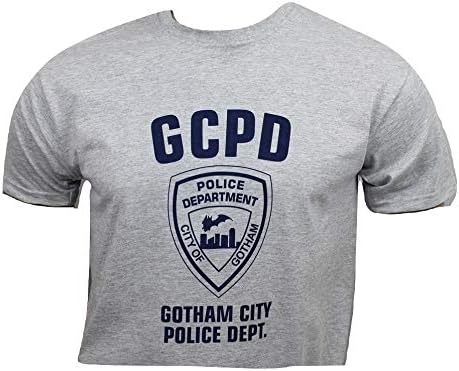 Batman Mens t-Shirt Gotham City Police Department Grey