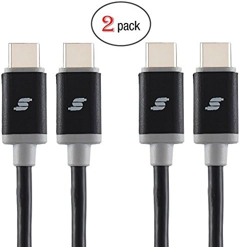 sinseader USB-C to USB-C 2.0 Cable (6.6ft) for USB Type-C Devices Including the new MacBook, ChromeBook Pixel, Nexus 5X, Nexus 6P, Nokia N1 Tablet, OnePlus 2 and More silver(DUCC20-BK-6.6FT2)