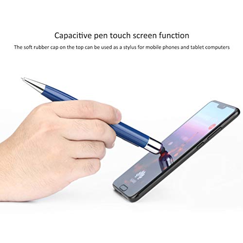 The perseids 5 in 1 Multifunction Pen, Writing Ballpoint Pen with Stylus, USB 32GB Flash Drive, Touch Pen Built-in Cable Compatible with Type C Devices, Business Gift for Men Women Blue