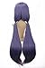 ANOGOL Long Straight Purple Wig Cosplay for Girl Anime Cosplay Party
