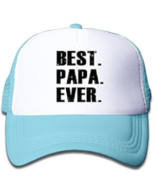 Boys&Girls Best. Papa. Ever. Mesh Basketball Hats Pink