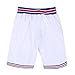 AFLGO Basketball Short Space for Jerseys S-XXL White (White, S)
