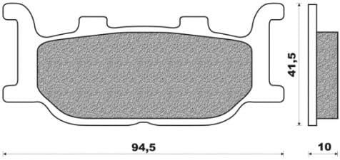 Front Brake Pads Organic Version FD. 0205 For Yamaha FZ6 FAZER, MT-01, SR, TDR, XJ XJ6 N/F Diversion, XP 500, XV Virago, XVS/keeway YP MAJESTY, MBK Skyliner, Italjet Jupiter