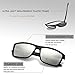 DeBuff Mens Square Polarized Sunglasses Stylish Driving Sun Glasses - TAC, UV400 (Matte Black/Silver)