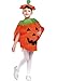 Halloween Pumpkin Costume Set for Family Parent Kids Orange Pumpkin Cosplay Suit Hat School Party Children Clothing Clothes Accessory (Kids Size(For Height 39''-59''))