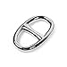Kloud City Fashion Oval Scarf Metal Solid Piece Ring Wrap Holder Jewelry Making Charms Clothing