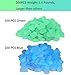 200 pcs Luminous Stones Glow in the Dark Stone Pebbles Garden Decor for Walkway Yard - Indoor Outdoor DIY Decorative Gravel for Aquarium Fish Tank in Blue Green-Hmlike (1.4 lb)