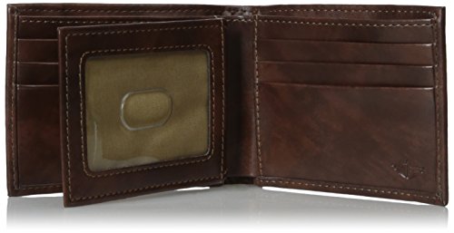 Dockers Men's  RFID Blocking Extra Capacity Leather Bifold Wallet,Brown,One Size