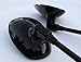 Hoosier Garage BLACK Long Stem Motorcycle Mirrors - Compatible with/replacement for Honda Kawsaki Suzuki Victory
