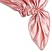 NMM Global 100% Natural Silk Night Sleep Cap Soft Sleeping Bonnet for Women Hair Care (Pink)