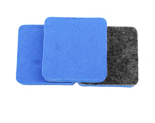 Yizeda 30 Pack Magnetic Erasers Whiteboard Chalkboard Dry Erasers for Office Classroom(1.97 X 1.97 Inch,Blue)